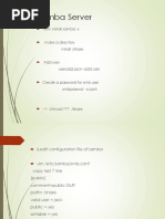 Samba Server: Yum Install Samba - y