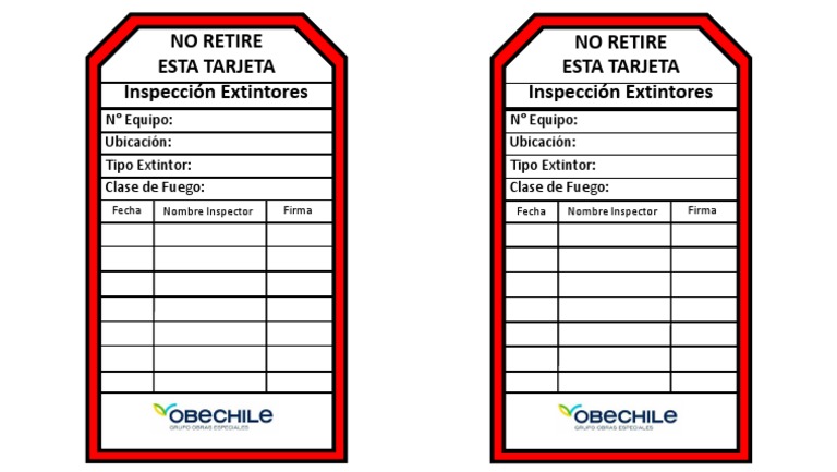 Tarjetas de Extintores | PDF | Supresión de incendios | Protección ...