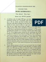 1962 AL Applied Mathematics Paper 1, 2