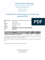 Certificado de Retencion en La Fuente Ano Gravable 2014