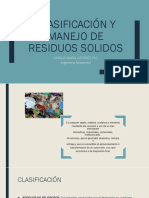 Clasificación y Manejo de Residuos Solidos