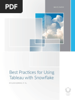 Best Practices For Using Tableau With Snowflake