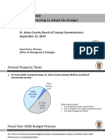 St. Johns County fiscal year 2020 budget 