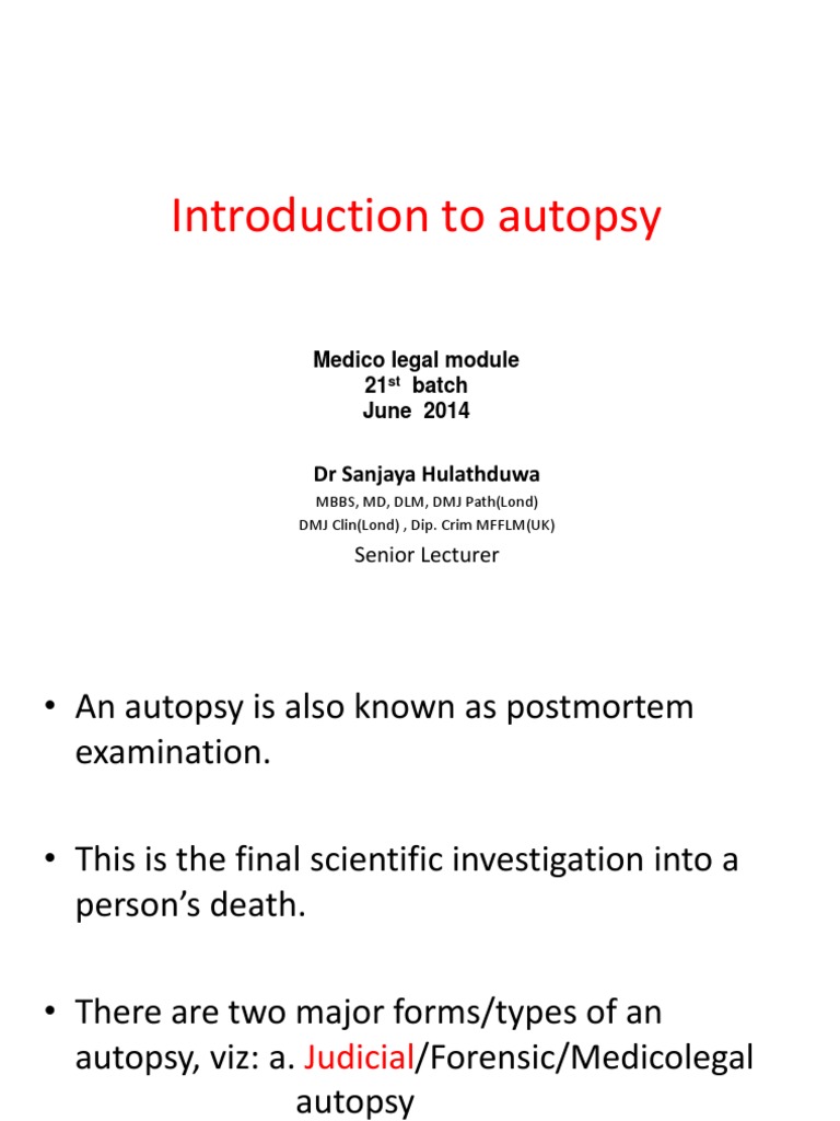 Understanding Obscure vs Negative Autopsy PDF Autopsy Death