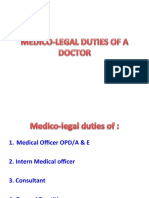 13 - Medicolegal Duties of A Doctor