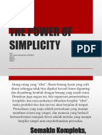 The Power of Simplicity