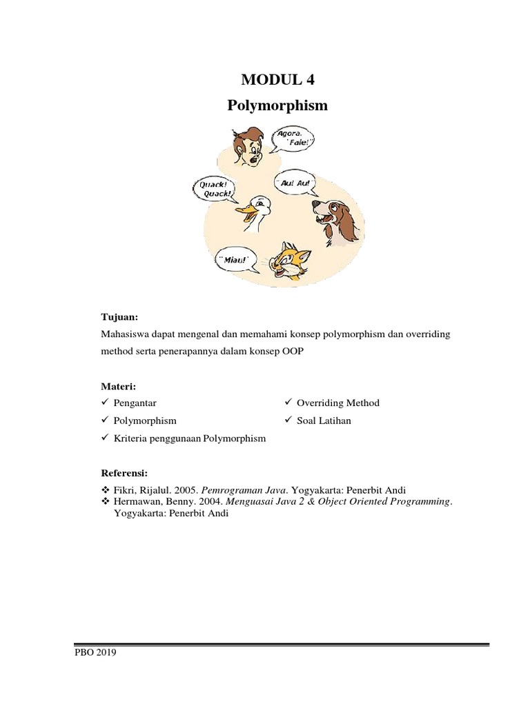 Konsep Polymorphism dalam OOP | PDF | Karier & Perkembangan