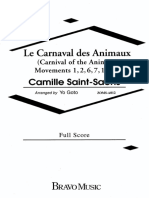 Le Carnaval Des Animaux Camille Saint Saens Arr Yo Goto PDF