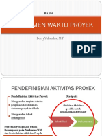 Bab 4 - Manajemen Waktu Proyek