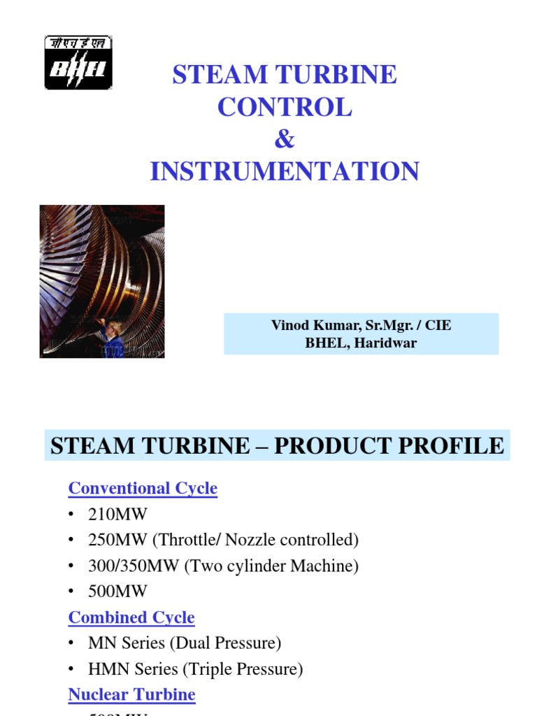 Steam Turbine Control & Instrumentation | PDF | Relay | Machines