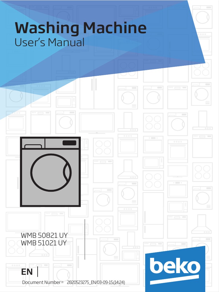 Beko Wmb 51021 Manual Washing Machine Laundry