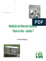 Mercurio Gaseoso Total en Aire Con Gardis 7 Por Green Group