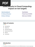 Ddos Attacks in Cloud Computing- Analysing Impact on Non Targets