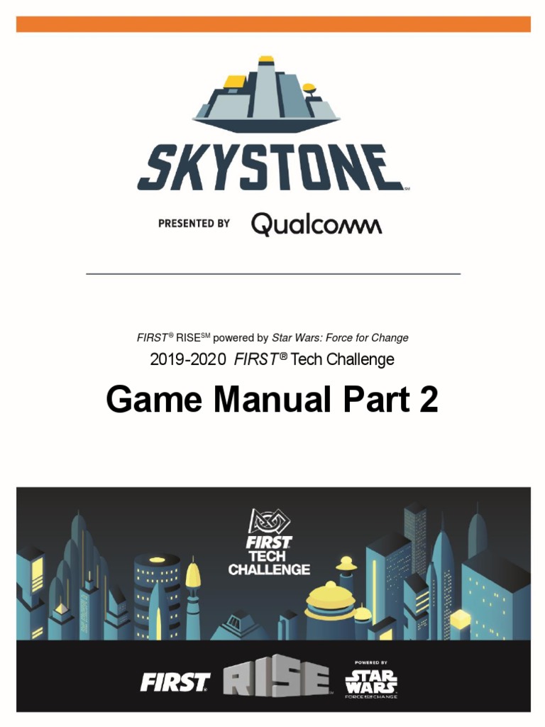 Skystone Game Manual Part 2 V PDF Robot Robotics