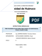 ESTRUCTURAS HIDRÁULICAS - informe