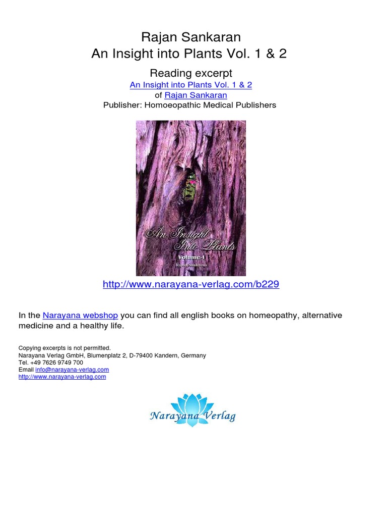 An Insight Into Plants Vol 1 2 Rajan Sankaran.00229 2 | PDF