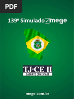 139º Simulado Mege Tjce II Gabarito Comentado 7688