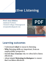 Effective Listening: Prof. Arun Mishra
