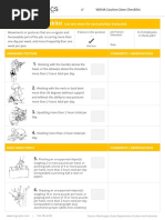 Wisha Caution Zone Checklist