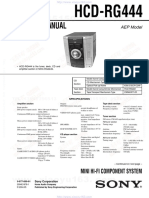 Service Manual: HCD-RG444