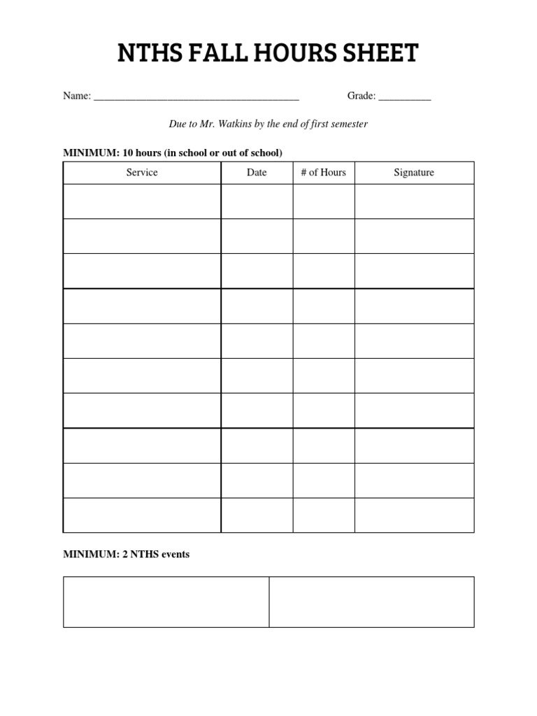 Hours Sheet | PDF | Career & Growth | Business