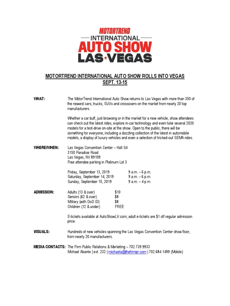 International Auto Show Las Vegas PDF