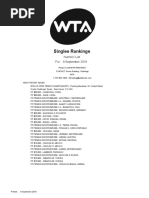 Singles - Numeric Wta 2019