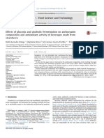 Effects of gluconic and alcoholic fermentation on anthocyanin composition and antioxidant activity of beverages made from strawberry