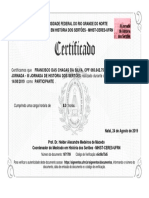 Certificado Francisco Das Chagas Da Silva