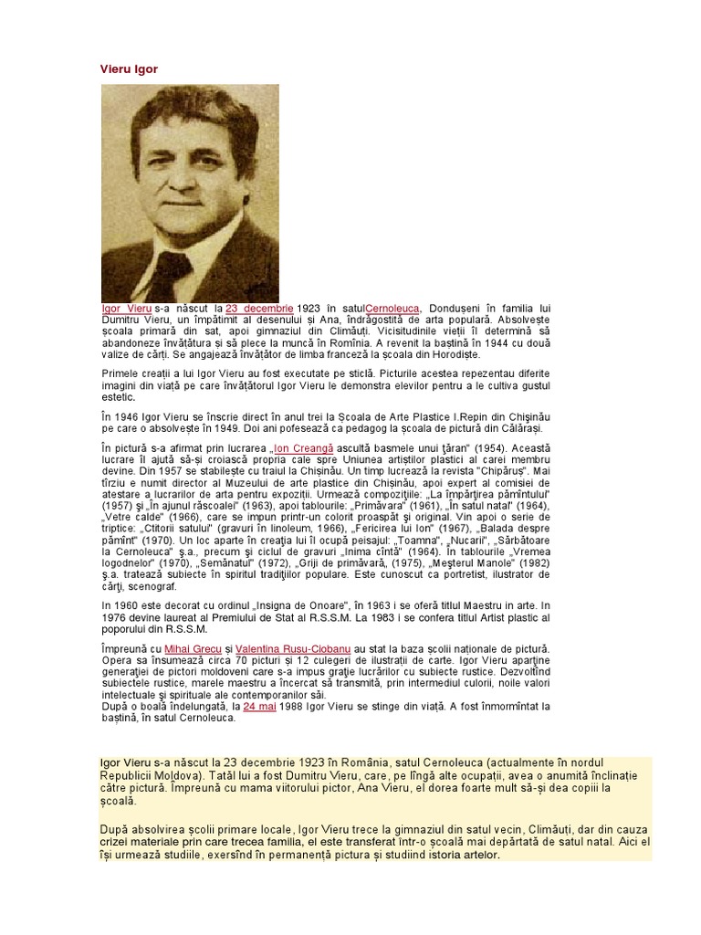 Preoti Basarabeni | PDF