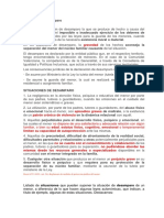 Listado de Situaciones de Riesgo de Un Menor