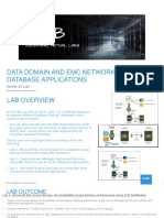 Data Domain and Emc Networker 8.2 For Database Applications: Hands-On Lab
