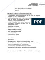 Terapia pulpar em dente decíduo: técnicas e materiais