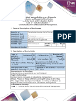 Activity Guide and Evaluation Rubric - Task 1. Initial Activity - Contextualization of Educational Management