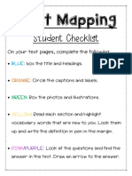 Text Mapping Student Checklist PDF
