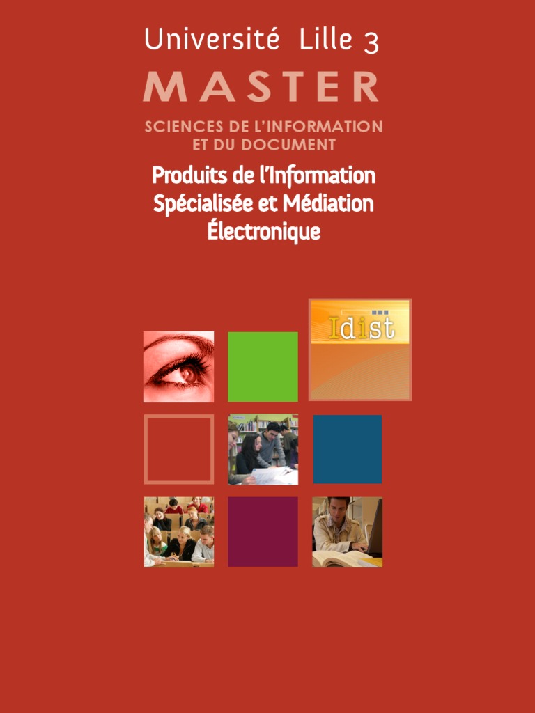 Master en Sciences de l'Information Lille | PDF | Sciences de l'information  | Informations