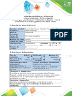 Guía de Actividades y Rubrica de Evaluación - Fase 2 - Fundamentar El Diseño y Planificación de Un Vivero