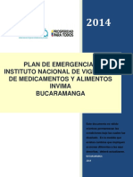 Plan Emergencia Bucaramanga
