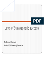Laws of Stratospheric Success: By, Kaushal Mandalia Kaushal@thefinancialplanners - in