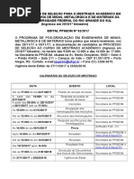 edital ufrgs Mestrado 1_trimestre 2018 Ufrgs Materiais