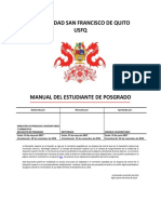 Manual Del Estudiante de Postgrado