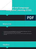 Content and Language Integrated Learning (CLIL)