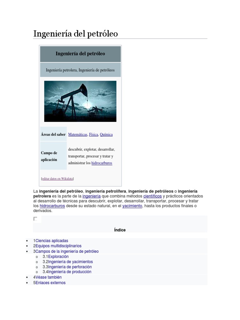 Historia Del Petróleo | PDF | Industria petrolera | Gas natural