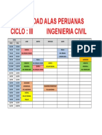 Horario III Ciclo