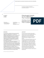 Fisioterapia Basada en La Evidencia y T He Cochrane Library