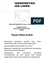 UNTUK FARMAKOKINETIKA NON LINIER