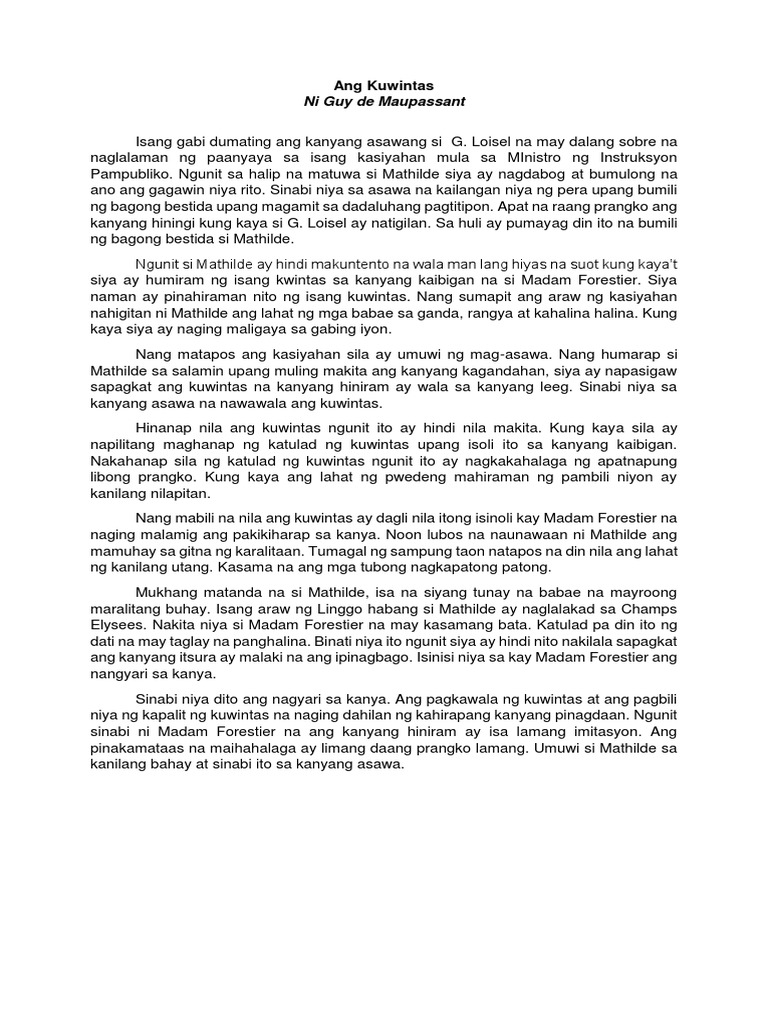 September 9, 2019. Kwento | PDF