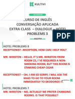 Curso de Inglês Conversação Aplicada Extra Class - Dialogue - Hotel Problems 3