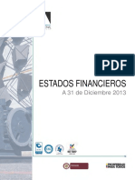 Estados Financieros: A 31 de Diciembre 2013