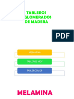 Características y usos de tableros aglomerados, MDF, MDP y melamina